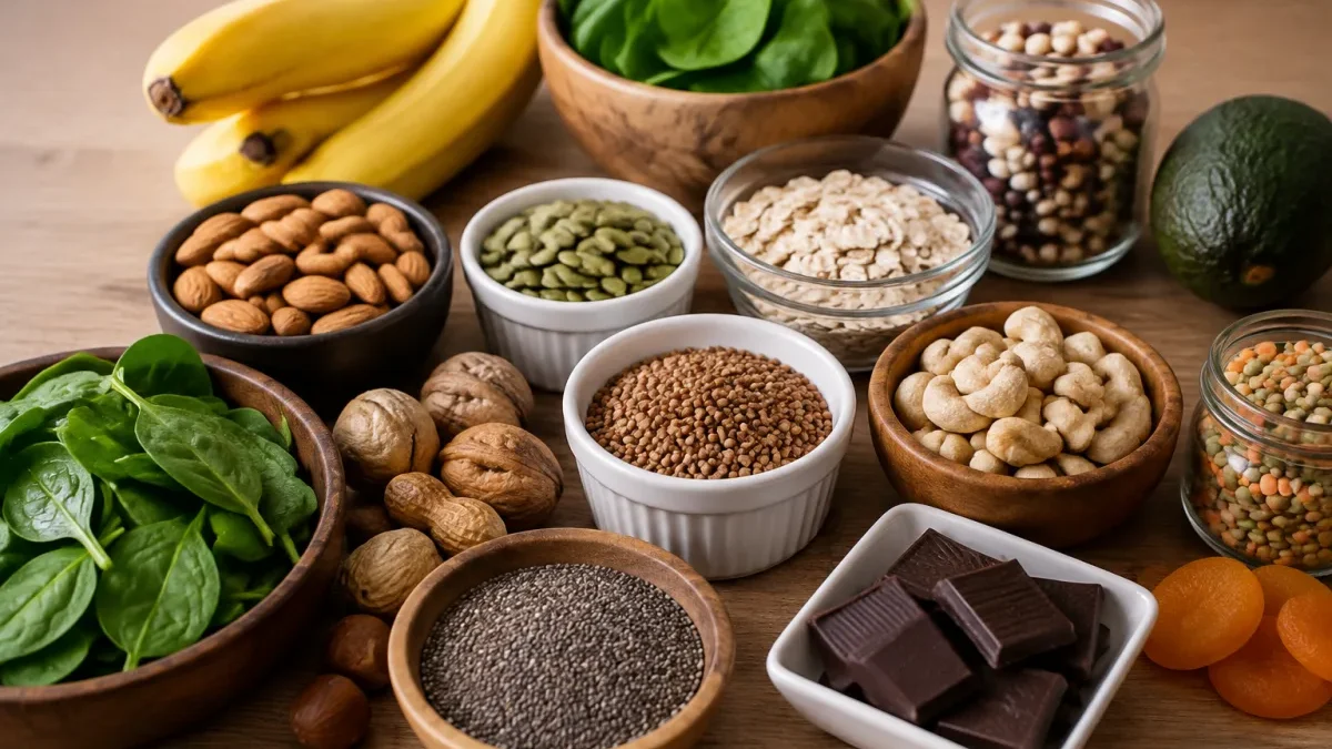 Aliments riches en magnésium : les meilleures sources et leur absorption